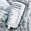 Camellia Personalized Cheerleader Nutrition Facts Stainless Steel Tumbler - Customized Double-Walled Insulation Travel Thermal Cup With Lid