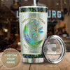 Camellia Personalized Mental Style Jewelry Dragonfly Hippie Stainless Steel Tumbler-Double-Walled Insulation Travel Cup With Lid 01