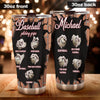 Camellia Persionalized 3D Basketball Pitching Crips Stainless Steel Tumbler - Customized Double - Walled Insulation Travel Thermal Cup With Lid