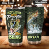 Camellia Personalized Fisherman I Got A Fever And The Only Presciption Is More Fishing Stainless Steel Tumbler - Customized Double-Walled Insulation Travel Thermal Cup With Lid