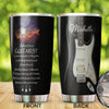 Camellia Personalized Advice For A Guitarist Believe In What You're Doing Stainless Steel Tumbler - Customized Double-Walled Insulation Travel Thermal Cup With Lid Gift For Guitarist