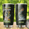 Camellia Personalized Fisherman I Got A Fever And The Only Presciption Is More Fishing Stainless Steel Tumbler - Customized Double-Walled Insulation Travel Thermal Cup With Lid