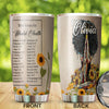 Camellia Personalized Bible Verses For Mental Health Stainless Steel Tumbler - Customized Double-Walled Insulation Travel Thermal Cup With Lid Gift For Christian