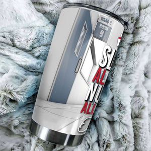 Camellia Personalized Nurse Workplace Stainless Steel Tumbler - Double-Walled Insulation Vacumm Flask - Gift For Nurse, Christmas Gift, International Nurses Day