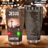 Camellia Personalized Jesus Is Calling Bible Stainless Steel Tumbler-Double-Walled Insulation Travel Cup With Lid