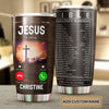 Camellia Personalized Jesus Is Calling Bible Stainless Steel Tumbler-Double-Walled Insulation Travel Cup With Lid