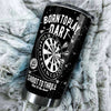 Camellia Personalized Born To Play Darts Black Stainless Steel Tumbler-Double-Walled Insulation Gift For Darts Player