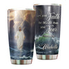 Camellia Personalized Jesus Faith Let Your Faith Be Bigger Than Your Fear Stainless Steel Tumbler-Double-Walled Insulation Travel Cup With Lid 02