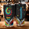 Camellia Personalized Mental Style Hippie Soul with Sunflower Stainless Steel Tumbler-Double-Walled Insulation Travel Cup With Lid