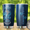 Camellia Personalized I Ride Dolphins Beacause Brooms Are For Amateurs Stainless Steel Tumbler-Sweat-Proof Double Wall Travel Cup With Lid