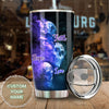 Camellia Personalized Skull Faith Hope Love  Stainless Steel Tumbler-Double-Walled Travel Therma Cup With Lid