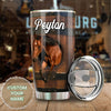 Camellia Personalized Horse Stainless Steel Tumbler - Double-Walled Insulation Vacumm Flask - Gift For Horse Lovers, Cowgirls, Cowboys, Perfect Christmas, Thanksgiving Gift 05