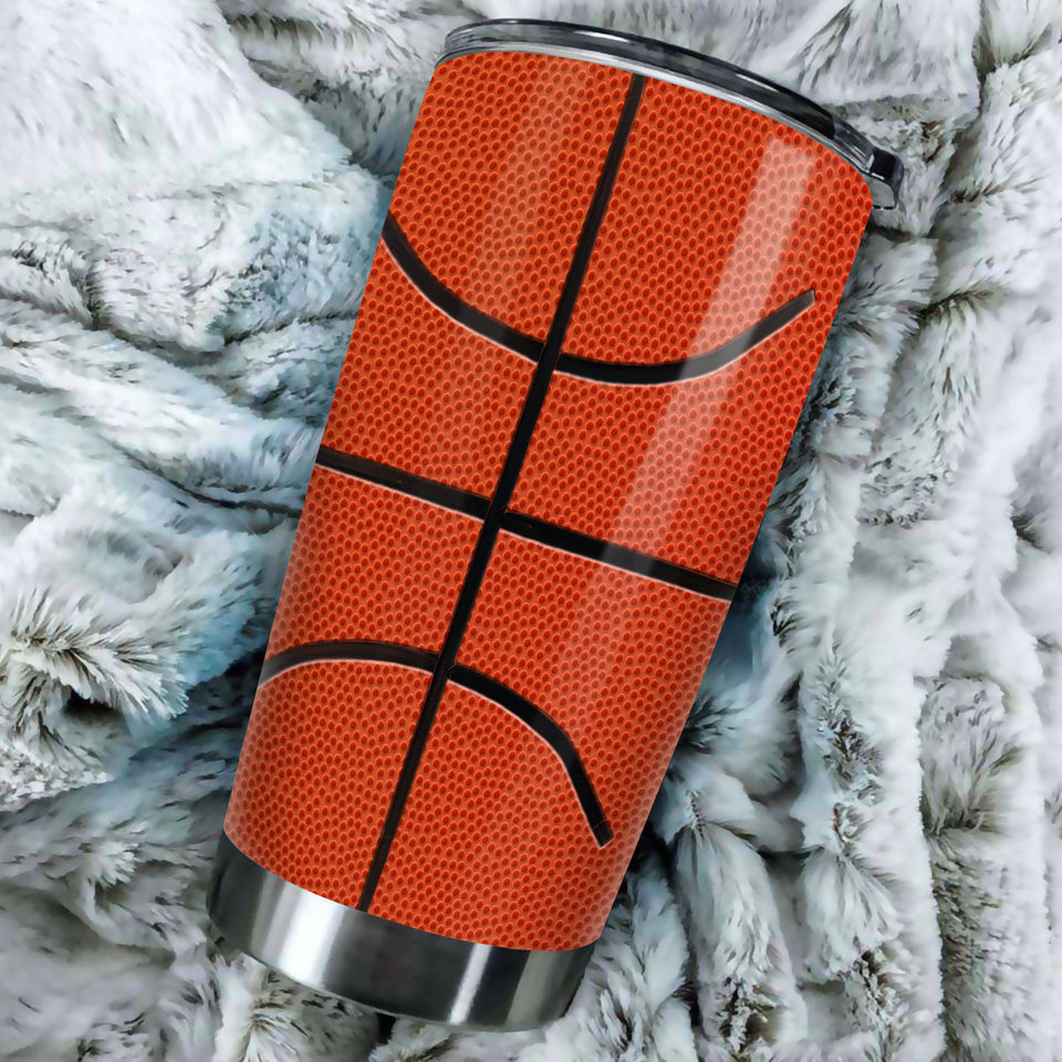 Camellia Persionalized Basketball Mom Nutrition Facts Stainless Steel Tumbler - Customized Double - Walled Insulation Travel Thermal Cup With Lid Gift For Basketball Player