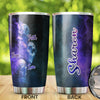 Camellia Personalized Skull Faith Hope Love  Stainless Steel Tumbler-Double-Walled Travel Therma Cup With Lid