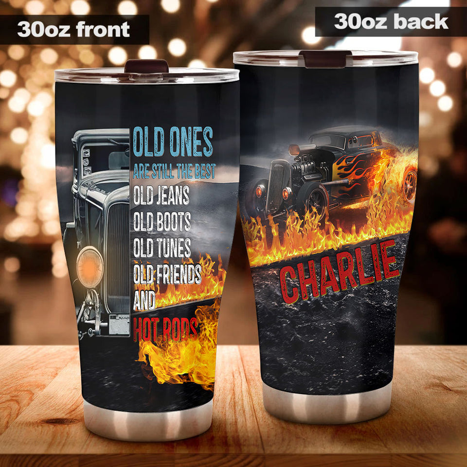 Camellia Personalized Old Ones Are Still The Best Stainless Steel Tumbler-Double-Walled Insulation Travel Cup With Lid