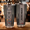 Camellia Personalized Pool Table Billiard Stainless Steel Tumbler-Double-Walled Insulated Gift For Golf Player 02