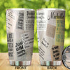 Camellia Personalized Just One More Chapter Stainless Steel Tumbler - Double-Walled Insulation Vacumm Flask - Gift For Book Lovers, Nerd, International Book Day