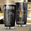 Camellia Persionalized 3D Jesus My Everything Stainless Steel Tumbler - Customized Double - Walled Insulation Thermal Cup With Lid Gift For Christian