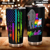 Camellia Persionalized LGBT Bear Love Is Love Stainless Steel Tumbler - Customized Double - Walled Insulation Travel Thermal Cup With Lid
