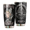 Camellia Personalized Be A Valkyrie Stainless Steel Tumbler - Double-Walled Insulation Vacumm Flask - Gift For Myth Lovers, Valkyrie Fans