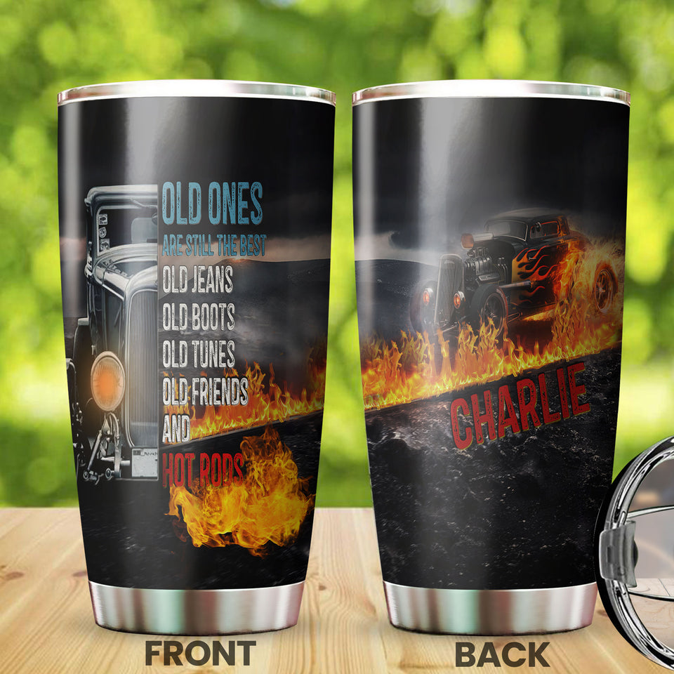 Camellia Personalized Old Ones Are Still The Best Stainless Steel Tumbler-Double-Walled Insulation Travel Cup With Lid