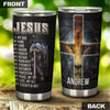 Camellia Persionalized 3D Jesus My Everything Stainless Steel Tumbler - Customized Double - Walled Insulation Thermal Cup With Lid Gift For Christian