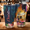 Camellia Persionalized Mermaid Coral  Stainless Steel Tumbler - Customized Double - Walled Insulation Travel Thermal Cup With Lid