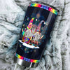 Camellia Personalized Hippie Gnomy Stainless Steel Tumbler-Double-Walled Insulation Travel Cup With Lid Gift For Chistmas 02