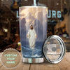Camellia Personalized Jesus Faith Let Your Faith Be Bigger Than Your Fear Stainless Steel Tumbler-Double-Walled Insulation Travel Cup With Lid 02
