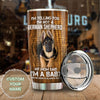 Camellia Persionalized 3D German Shepherd Stainless Steel Tumbler - Customized Double - Walled Insulation Travel Thermal Cup With Lid Gift For Dog Mom