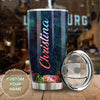 Camellia Persionalized Mermaid Coral  Stainless Steel Tumbler - Customized Double - Walled Insulation Travel Thermal Cup With Lid