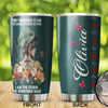 Camellia Personalized Hippie Nurse Butterfly Stainless Steel Tumbler - Double-Walled Insulation Vacumm Flask - Gift For Nurse, Christmas Gift, International Nurses Day