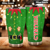 Camellia Personalized Christmas Clothes Stainless Steel Tumbler - Customized Double-Walled Insulation Travel Thermal Cup With Lid