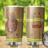 Camellia Personalized Firefighter Clothing Cover Stainless Steel Tumbler-Double-Walled Insulation Gift For Firefighter Fireman 02