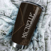 Camellia Personalized Native American Mandala Pattern Stainless Steel Tumbler-Double-Walled Insulation Travel Cup With Lid
