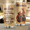 Camellia Personalized I'm A Book Reader Stainless Steel Tumbler - Double-Walled Insulation Vacumm Flask - Gift For Book Lovers, Nerd, International Book Day