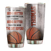 Camellia Persionalized Basketball Being Better Than You Were The Day Before Stainless Steel Tumbler - Customized Double - Walled Insulation Travel Thermal Cup With Lid