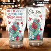 Camellia Personalized Whisper Of Words Let It Be Stainless Steel Tumbler-Double-Walled Travel Therma Cup With Lid