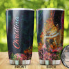 Camellia Persionalized Mermaid Coral  Stainless Steel Tumbler - Customized Double - Walled Insulation Travel Thermal Cup With Lid