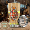 Camellia Personalized Firefighter Clothing Cover Stainless Steel Tumbler-Double-Walled Insulation Gift For Firefighter Fireman 02