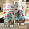 Camellia Personalized Whisper Of Words Let It Be Stainless Steel Tumbler-Double-Walled Travel Therma Cup With Lid