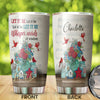 Camellia Personalized Whisper Of Words Let It Be Stainless Steel Tumbler-Double-Walled Travel Therma Cup With Lid