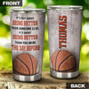 Camellia Persionalized Basketball Being Better Than You Were The Day Before Stainless Steel Tumbler - Customized Double - Walled Insulation Travel Thermal Cup With Lid
