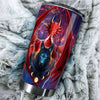 Camellia Persionalized 3D Dragon Wolf Stainless Steel Tumbler - Customized Double - Walled Insulation Travel Thermal Cup With Lid