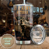 Camellia Personalized 3D American Army Veteran Stainless Steel Tumbler - Customized Double-Walled Insulation Thermal Cup With Lid