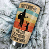 Camellia Personalized 3D Vintage Woman Pets Cats Play Guitar And Know Things Stainless Steel Tumbler - Customized Double-Walled Insulation Thermal Cup With Lid Gift For Guitarist