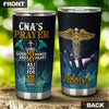 Camellia Personalized CNAs Prayer Stainless Steel Tumbler - Customized Double-Walled Insulation Travel Thermal Cup With Lid
