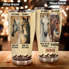 Camellia Personalized Horses Advice Stainless Steel Tumbler - Double-Walled Insulation Vacumm Flask - Gift For Horse Lovers, Cowgirls, Cowboys, Perfect Christmas, Thanksgiving Gift