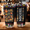 Camellia Personalized Mexico Sugar Skull Stainless Steel Tumbler-Double-Walled Insulation Travel Cup With Lid
