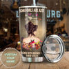Camellia Personalized Butterfly Some Girls Are Born With Books In Their Soul Stainless Steel Tumbler - Double-Walled Insulation Vacumm Flask - For Thanksgiving, Memorial Day, Christians, Christ